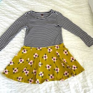 Tea collection striped floral skater dress 5